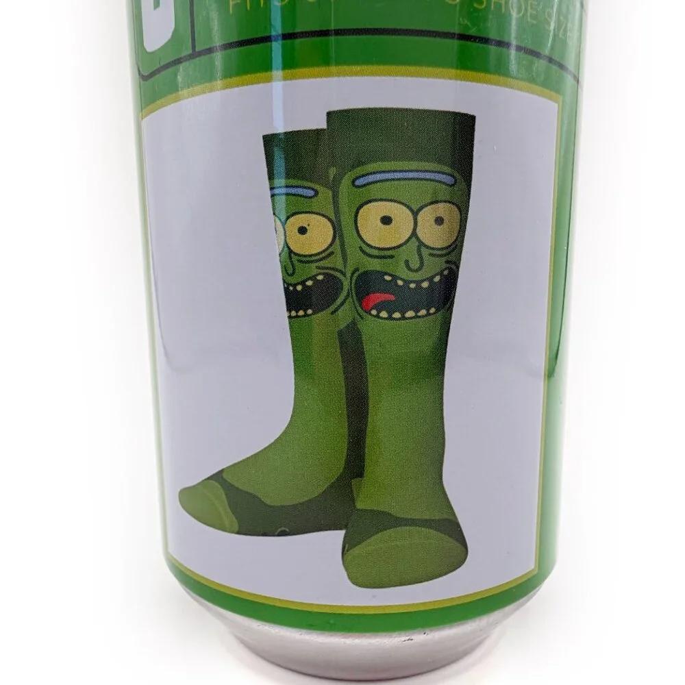 Rick and Morty Pickle Rick Pickle Juice Crew Socks Soxers Mens Fun Funny Gift